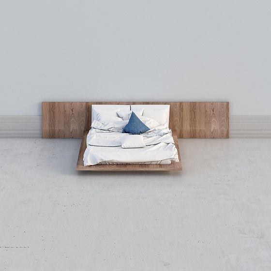 Modern Minimalist Bed Frame 3D model