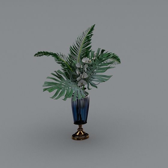 Tropical Style Vase 3D model