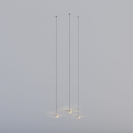 Suspended Artistic Lamp 3D model for Modern Interiors