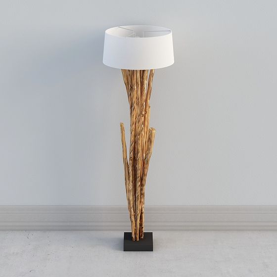 Natural-Inspired Low-Poly 3D Model Lamp