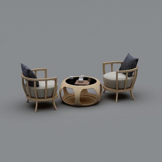 Urban Living Room Suite 3D model