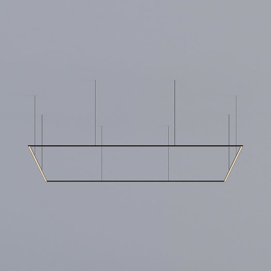 Suspended Lighting Fixture 3D model