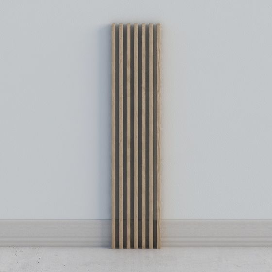 Wooden Slat Partition 3D Model for Stylish Spaces