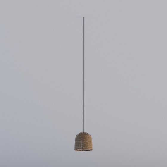 Rattan Pendant Light 3D model