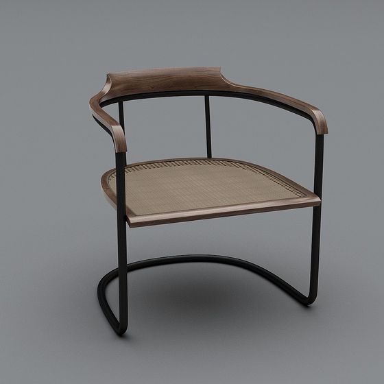 Unique Low-Poly High-Detail Chair 3D model