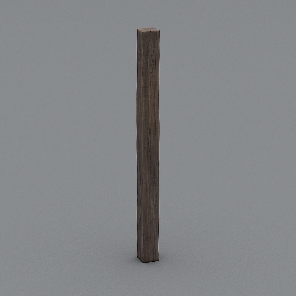 Natural Wind House Rooms -1-Wood Pillars