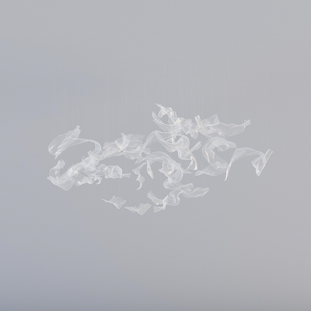 Ji Ai design modern sales office reception area - chandeliers