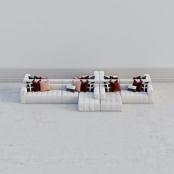 Stylish 3D Model Sofa for Modern Interiors