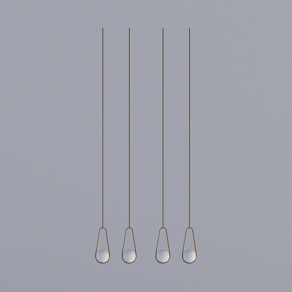 Pastoral design Modern sales reception area - chandeliers