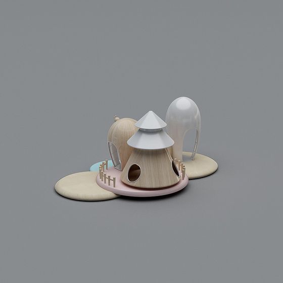 モダンスタイル幼稚園プレイエリア - 装飾品