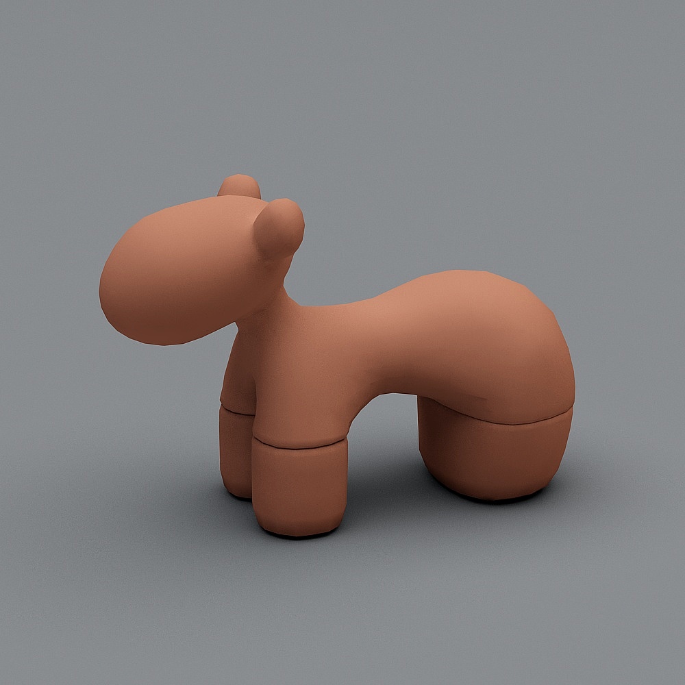 Low Poly Pony 3D model