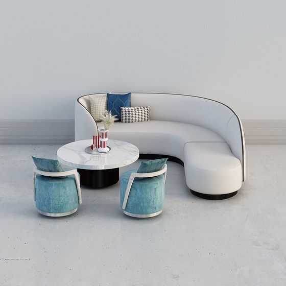 Elegant Modern Sofa 3D model