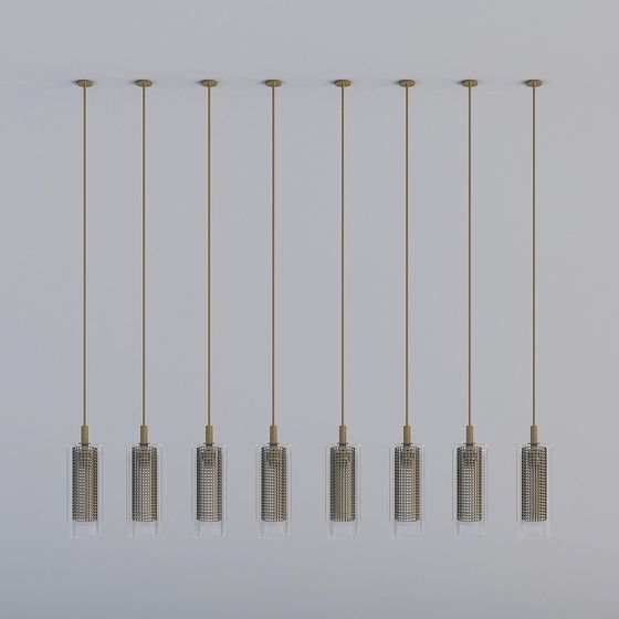 Contemporary Pendant Light 3D model for Interior Design