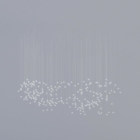 Suspended Light 3D Model for Contemporary Interiors