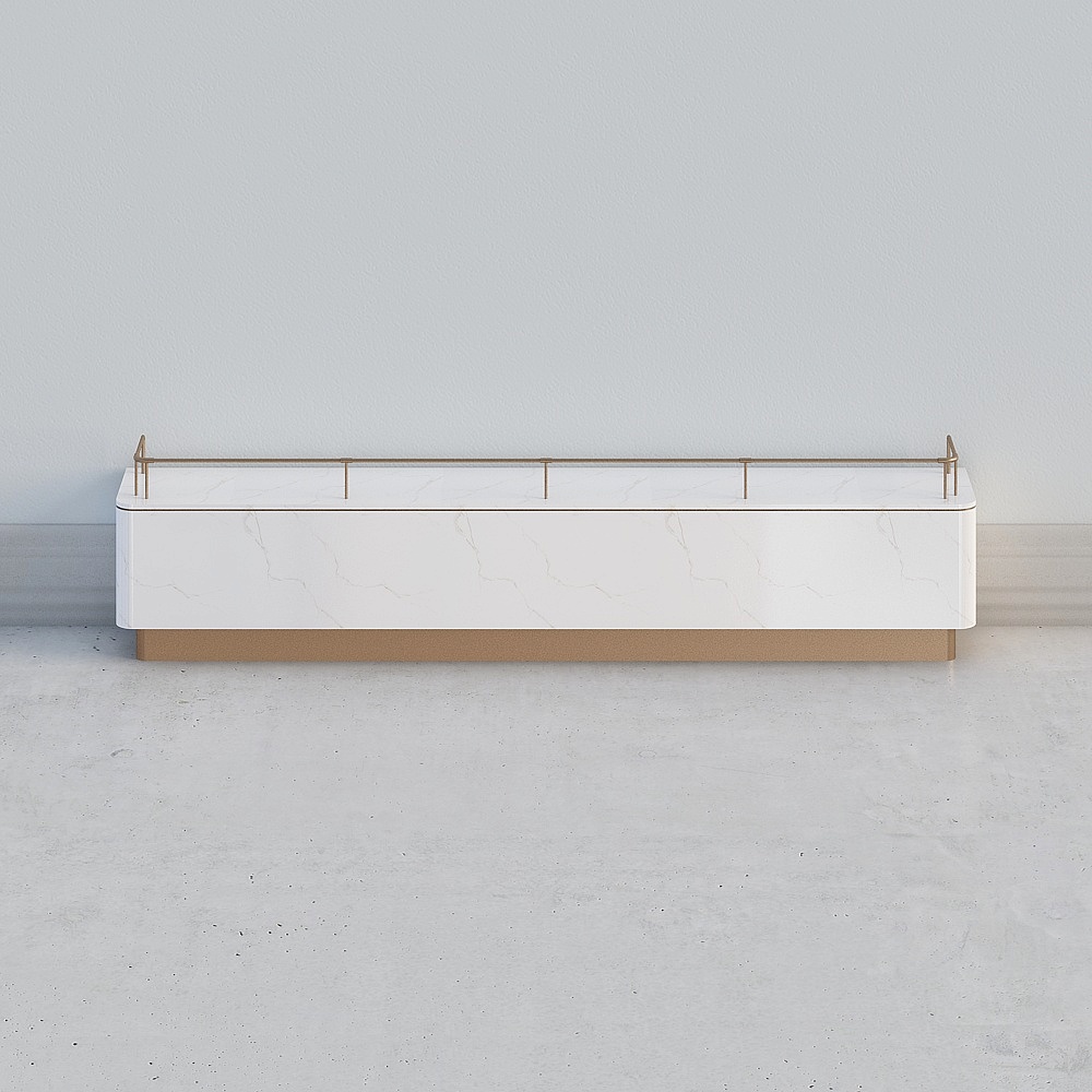 Elegant Marble Display Stand 3D model