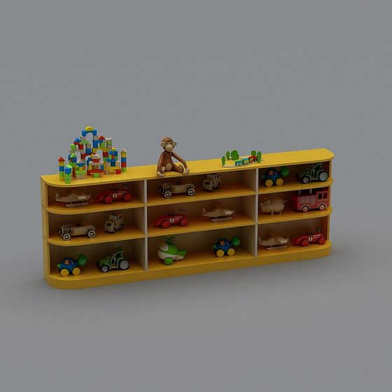 Charming Toy Shelf 3D model