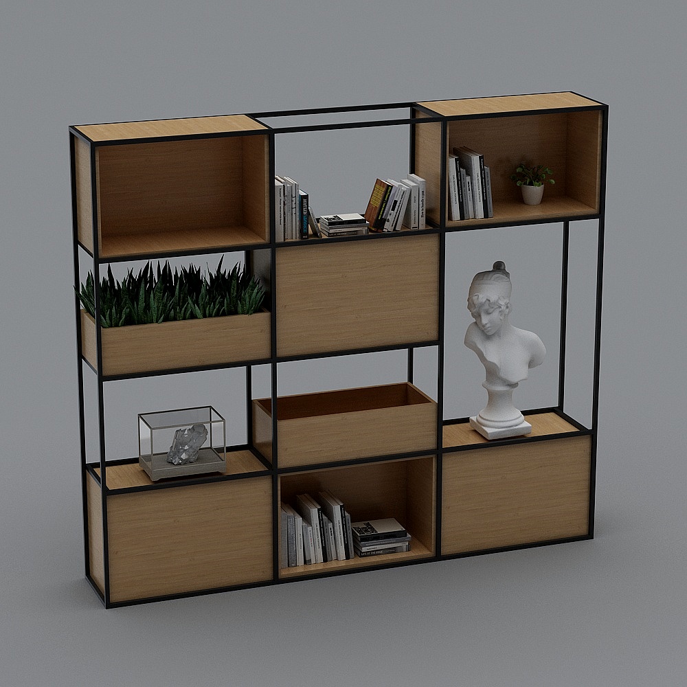 Modern decorative shelf bookshelf shelf