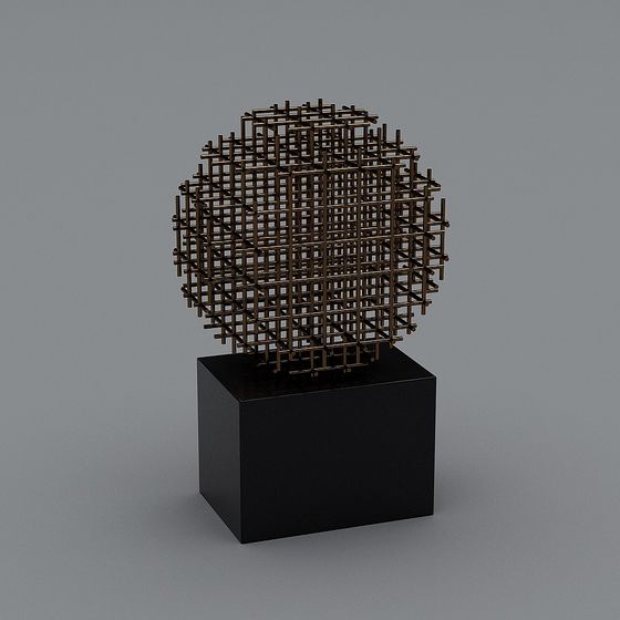 Grid Cube 3D Model for Modern Designs