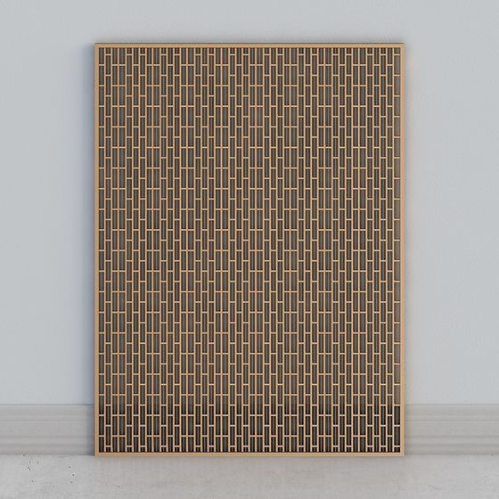 Elegant Geometric Low-Poly 3D Model