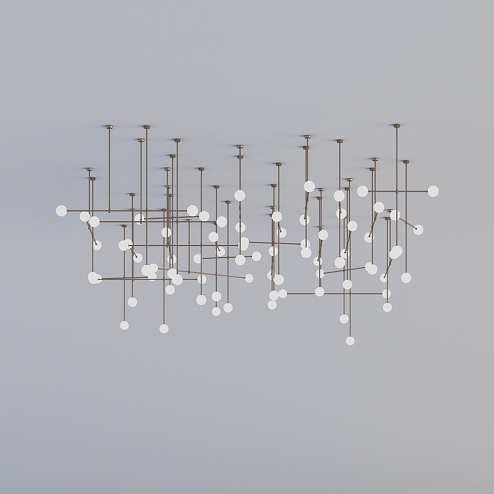 Modern Sales Lobby - Chandelier