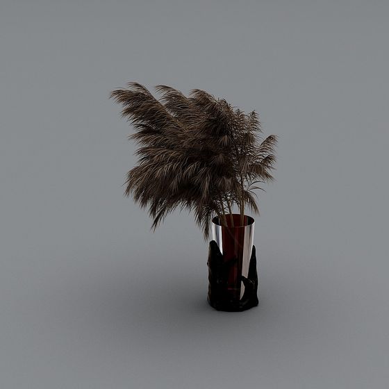 Desert Oasis Low-Poly 3D model