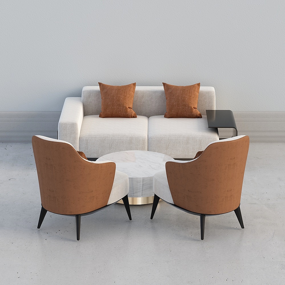 Modern sales hall - sofa combination