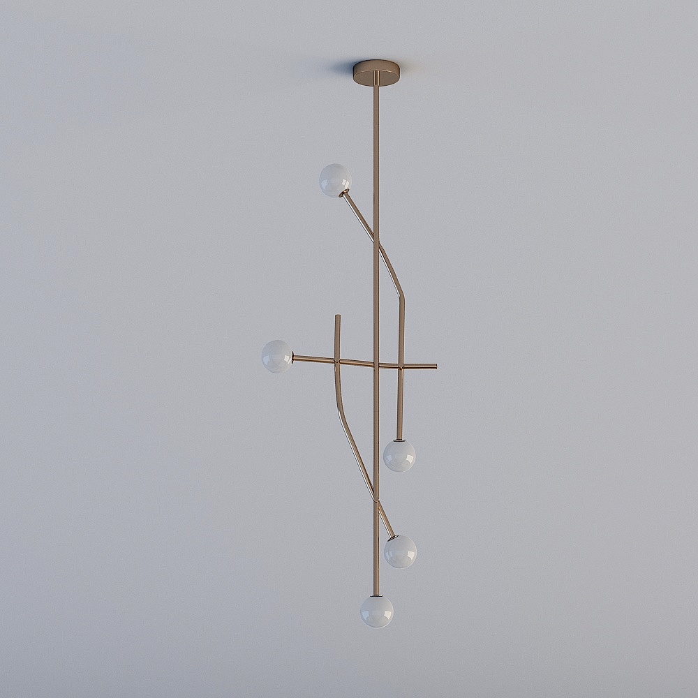 Modern sales front desk 2-chandeliers