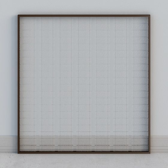 Stylish Low Poly Grid Frame 3D Model