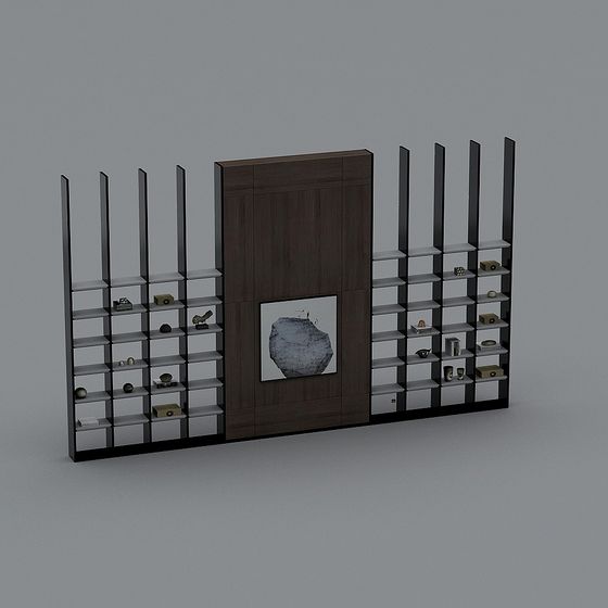 Urban Bookshelf 3D model for Modern Designs