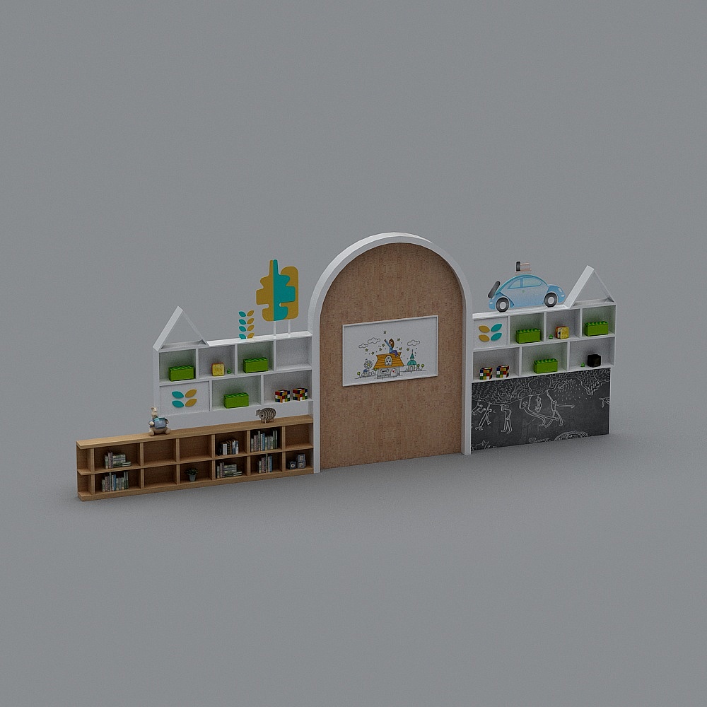 Modern decorative shelf bookshelf shelf