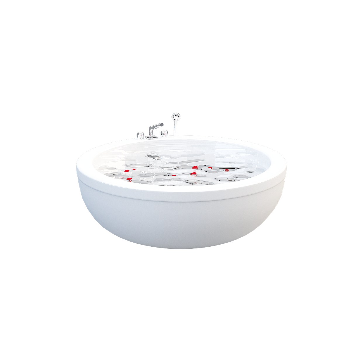 Stylish Water Bathtub 3D Model – Minimalist Water Effect