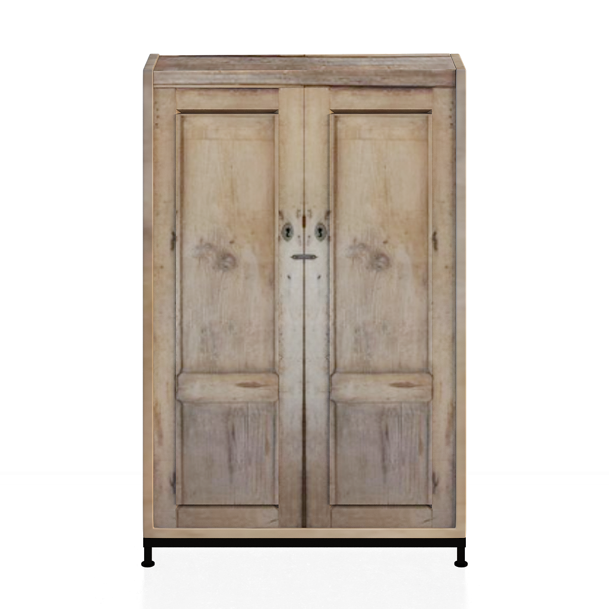 Vintage Wardrobe 3D Model – Detailed Wood Texture