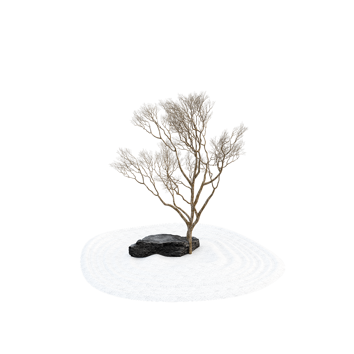 Lonely Tree 3D Model – Low-Poly Natural Element