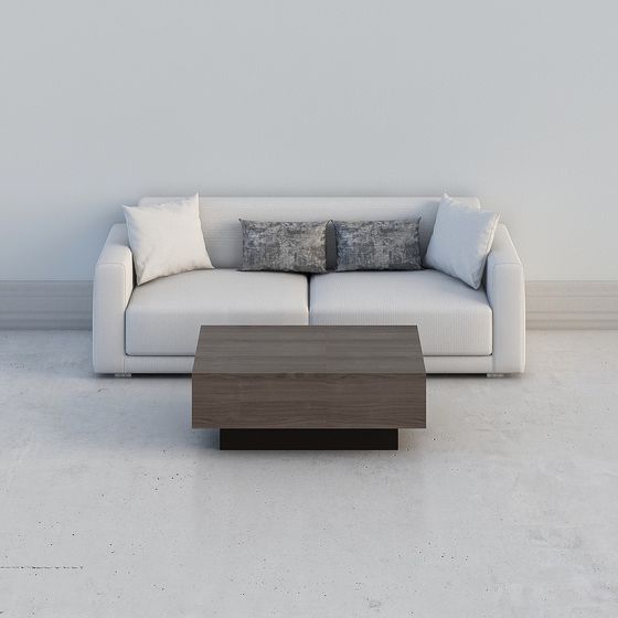 Urban Comfort Minimalist Sofa 3D model