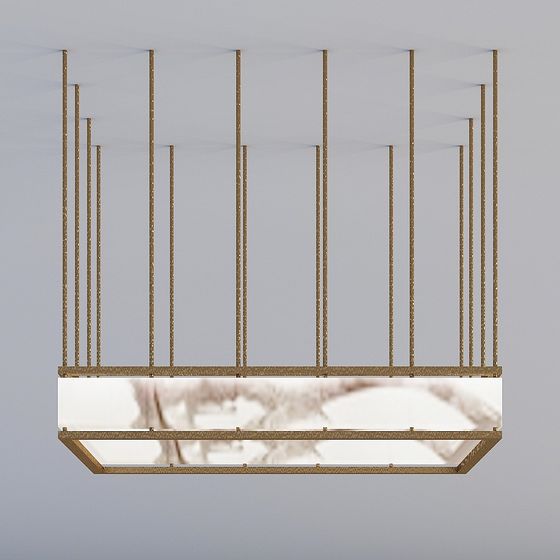 Suspended Art Light 3D model