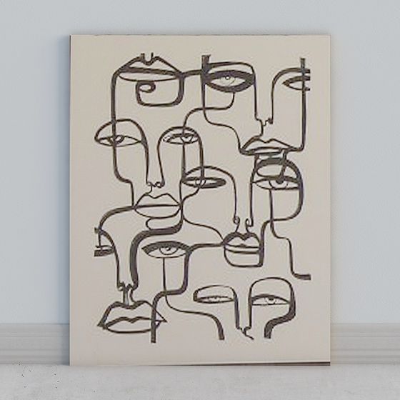 煙台萬科翠湖山小樹銷售辦公室-背景牆裝飾