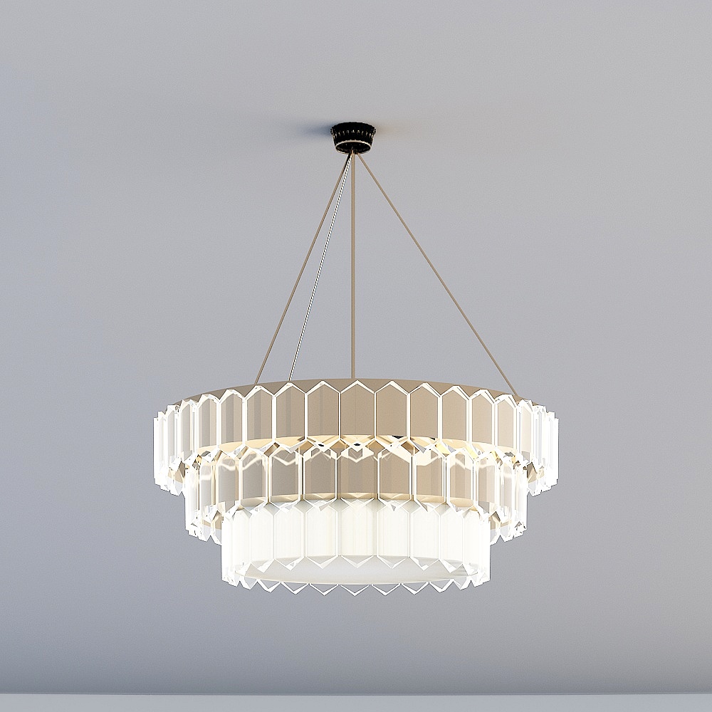 New Chinese sales office negotiation area - chandeliers