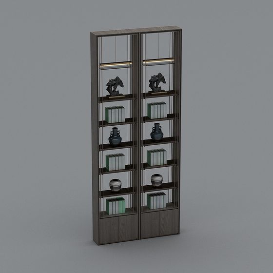 Urban Elegance Bookshelf 3D model