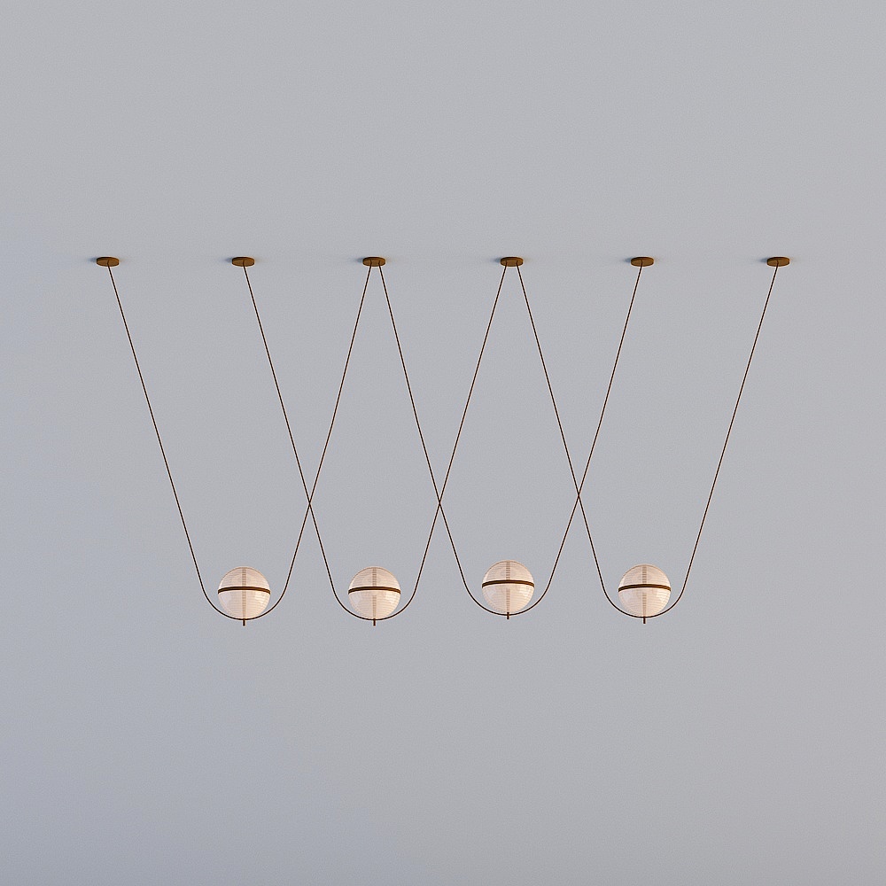 Erling design modern sales office bar area - chandeliers