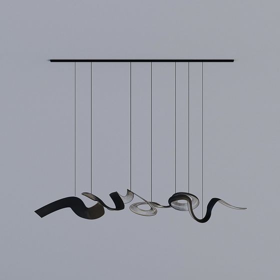 Suspended Art Low Poly 3D model