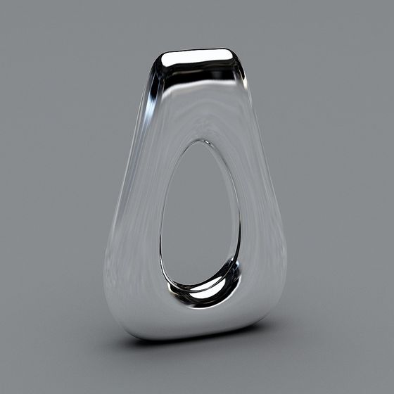 Flowing Metal Ring 3D model