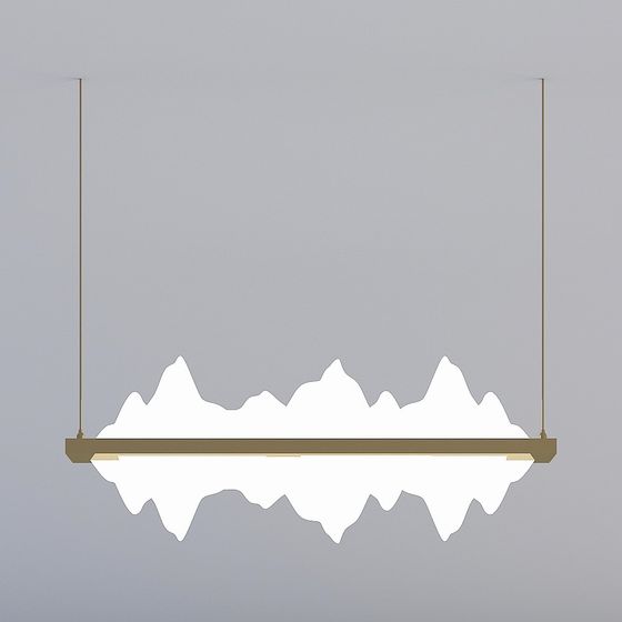 Wave Pendant Light 3D model