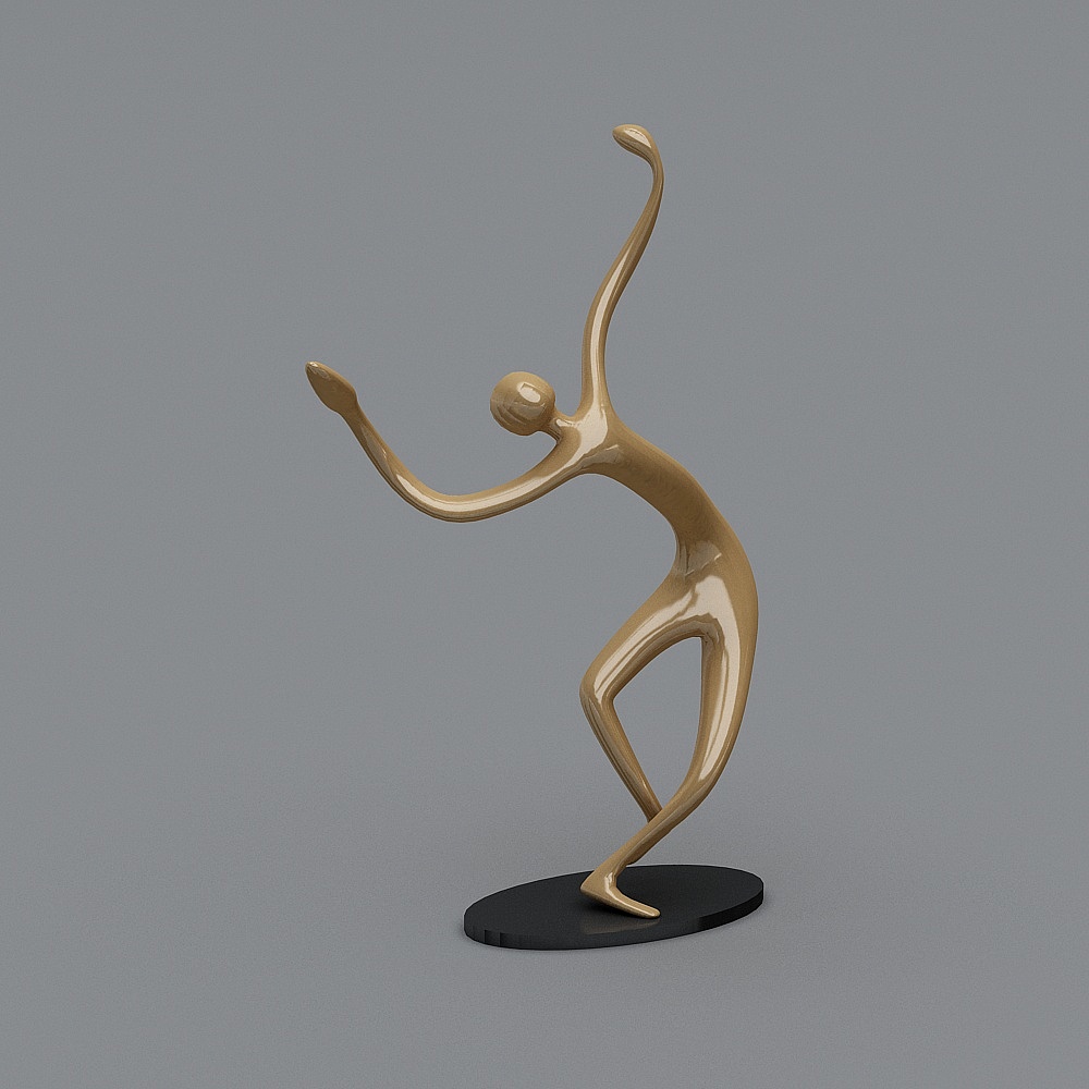 Modern Sculpture 3-Character Sculpture