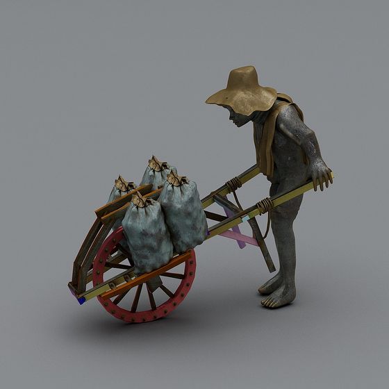 Detailed Low-Poly 3D Model of the Pusher