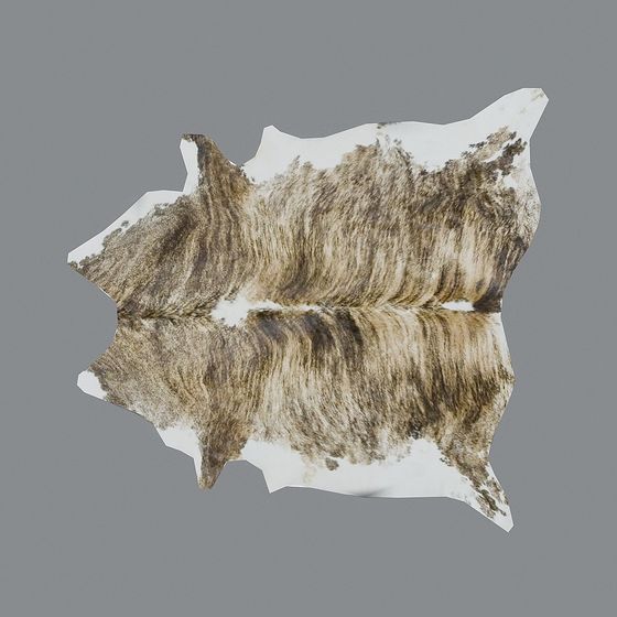 Realistic Cowhide Carpet 3D model for Creative Projects