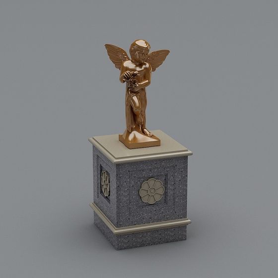 Angel's Embrace Low-Poly 3D Model