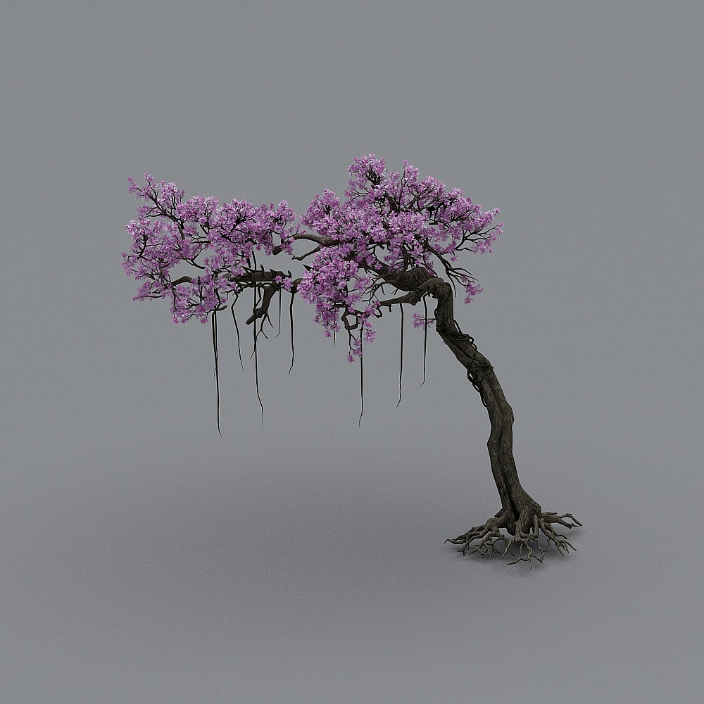 Dreamy Roots Cherry Blossom Tree 3D model