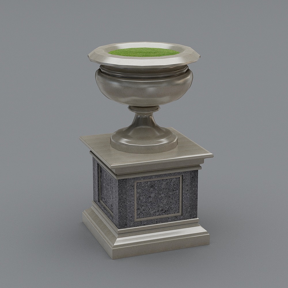 Classic Planter 3D model with Modern Touch