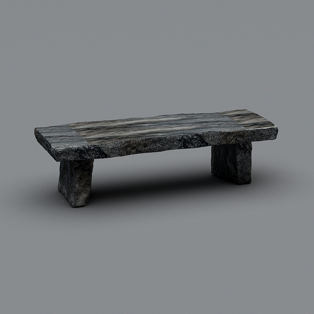 Phác thảo phong cảnh phong cách Trung Quốc mới - ghế bằng đá