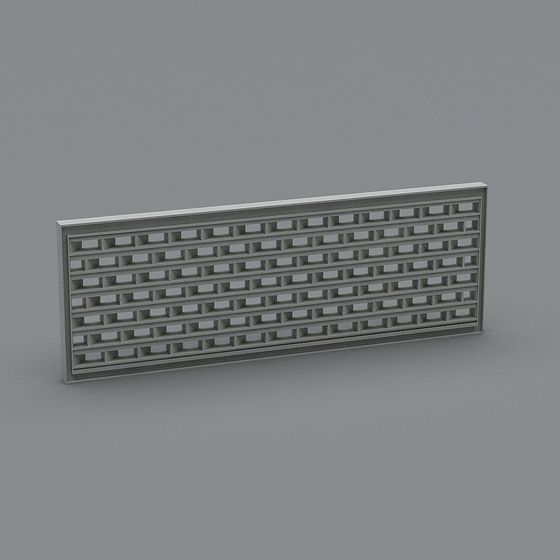 Low Polygon Modern Wall 3D model